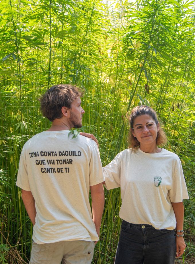 T-shirt Sensihemp x HortasLx em Cânhamo